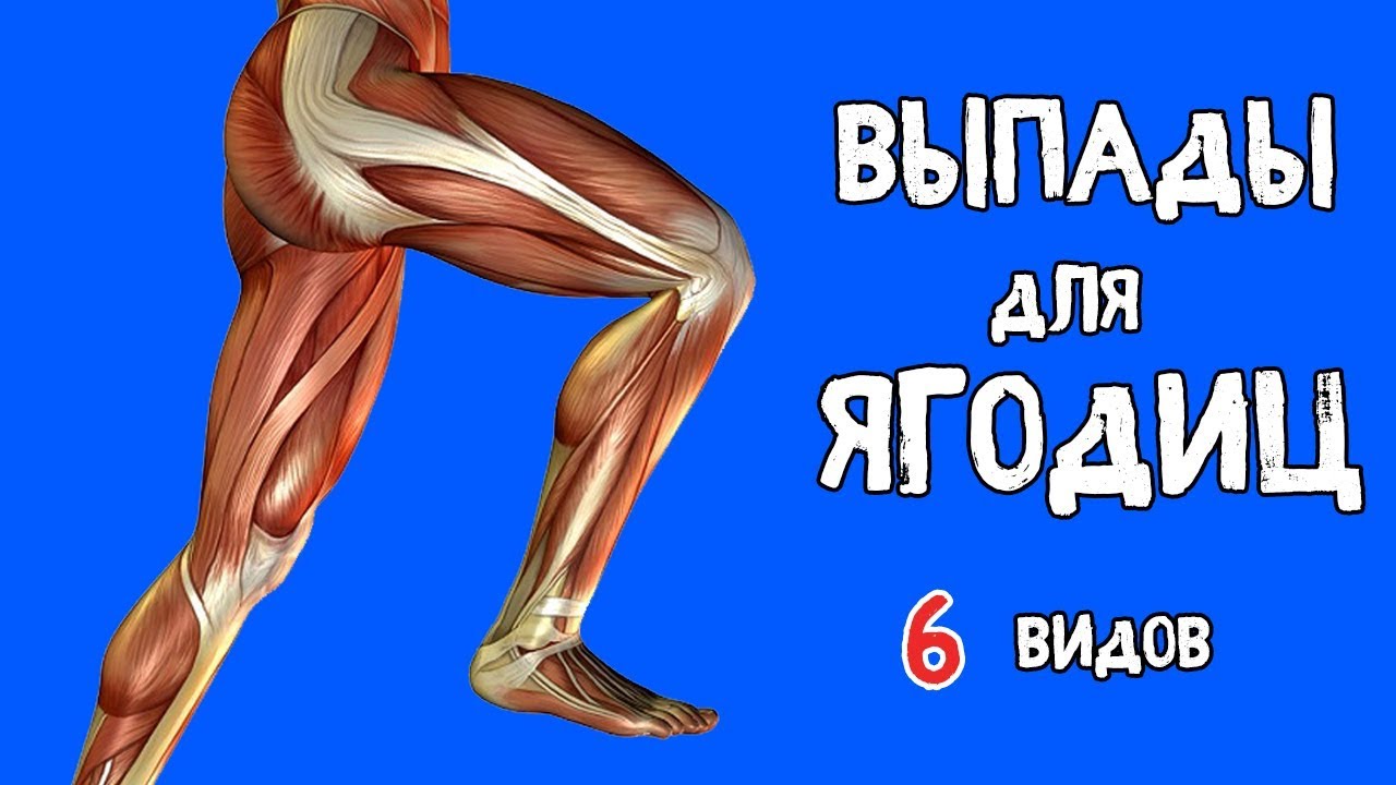 ВЫПАДЫ для ЯГОДИЦ. 6 Видов + ОШИБКИ. БИОМЕХАНИКА