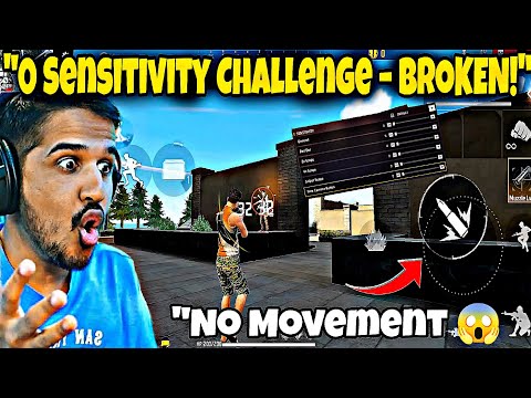 I Played Free Fire with 0 Sensitivity – INSANE Results! 🔥🤣