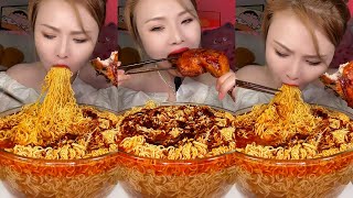 [ASMR ] Mukbang : Fast eat Delicious noodles ASMR 빨리 건강하게 먹어요먹방 | Paig ASMR