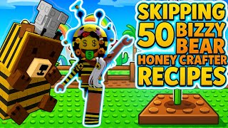 Skipping 50 Brizzy Bear Honey Crafter Recipes in Grow a Garden! For 2000 Robux 🤑