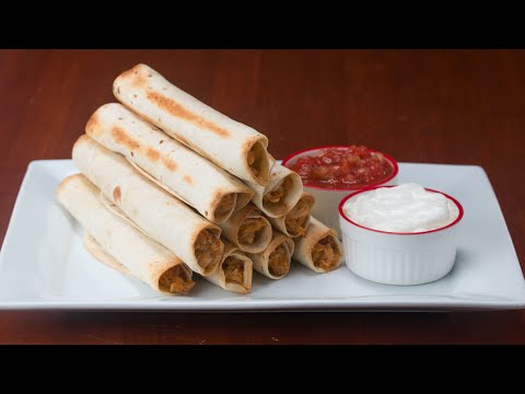 Cheesy Chicken Rolled Tacos (Flautas)