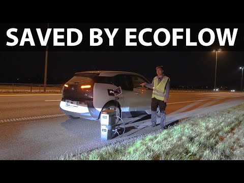 I rescued a woman who ran out of juice in BMW i3