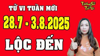 Tử Vi Tuần Mới Từ 28/4 - 3/8/2025 Lộc Đến Nhà, Tiền Chất Đống, Vàng Chật Kho | Tướng Số Tử Vi