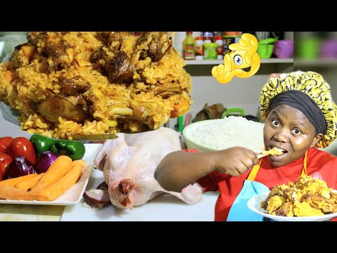 GUTEKA UMUCERI URIMO INKOKO, NTIWABIHAGA// HOW TO COOK CHICKEN RICE   RECIPE AT HOME