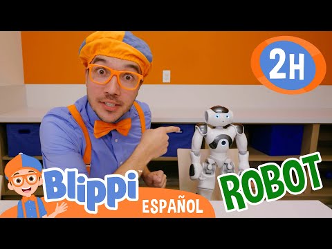 Blippi y su amigo el Robot 🤖 | Canciones Infantiles🎵| Juega y aprende | Moonbug Español | Blippi