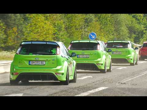 Ford Focus RS SOUND Compilation at Nürburgring! Flames, Anti Lag, Accelerations!