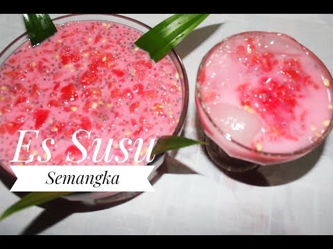 Cara Mudah Membuat Resep Es Susu Semangka | Bacamanfaat.com