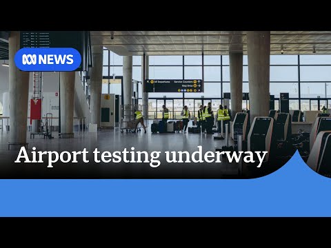 YouTube video thumbnail: New Western Sydney Airport Starts Test Flights, Safety Drills