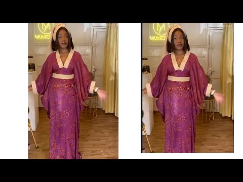 How to sew bubu with trending collar and belt