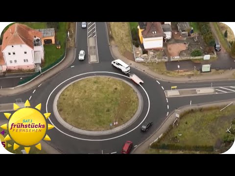 Der Crash Kreisel - dieser Kreisverkehr ist eine Unfall-Falle | SAT.1 Frühstücksfernsehen