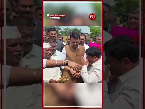 Farmer Breaks Down To CM Devendra Fadnavis Over Severe Crop Loss Due To Scanty Rainfall In Latur