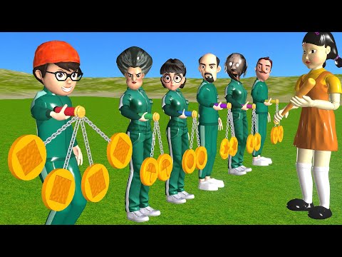 Squid Game vs Scary Teacher 3D Clackers Dalgona Candy Level Max Shapes Challenge Who's Winner