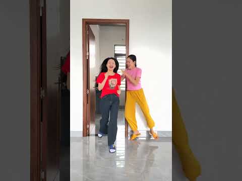 Hana played a prank on the girl wearing the red t shirt