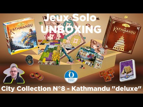 Unboxing - Kathmandu - City Collection N°8 "deluxe" | Queen Games | jeu de société