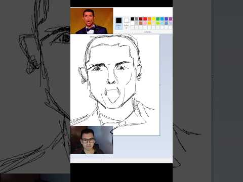 Dibujando con el mouse a CR7 #dibujosfaciles #dibujo #art #cr7 #cristianoronaldo
