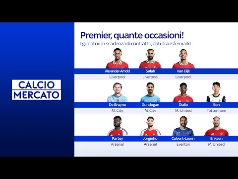 Calciomercato dalla Premier League: le occasioni con i giocatori in scadenza