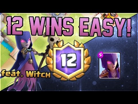 Clash Royale - LIVE 12 WINS Grand Challenge with WITCH!