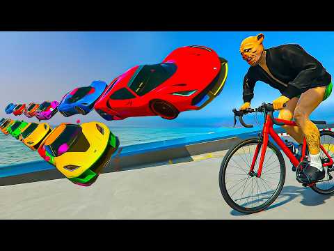 CARS VS BICI DA CORSA!!! 🐷LTS🐷 GTA 5 ONLINE
