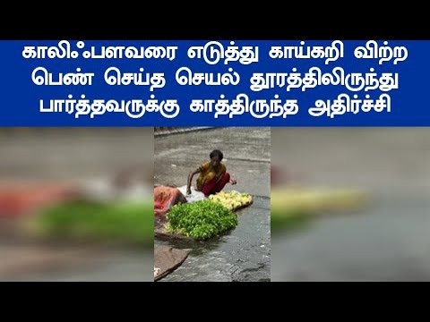வைரலாகும் வீடியோ கடைசி வரை பாருங்கள் காய்கறி விற்ற பெண் செய்த செயல் அடுத்து நடந்த சம்பவம்