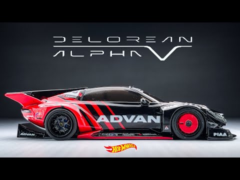 Delorean Alpha 5 Race Car HotWheels Custom