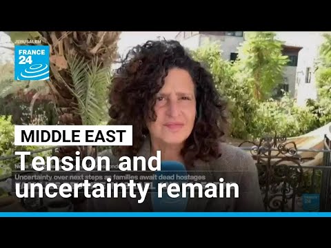 YouTube video thumbnail: Middle East: Uncertainty Over Next Steps as Families Await Dead Israeli Hostages