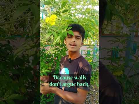 Why I Talk to the Wall 😄🧱 | Funny Q&A | Relatable Moments #ytshorts #shorts #funnyshorts