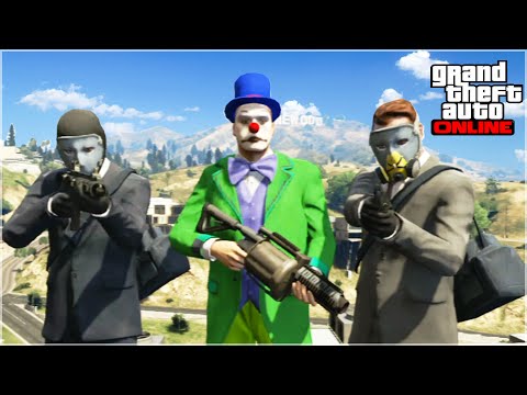 AMAZING GTA 5 ONLINE HEIST (Batman Bank Robbery Parody)