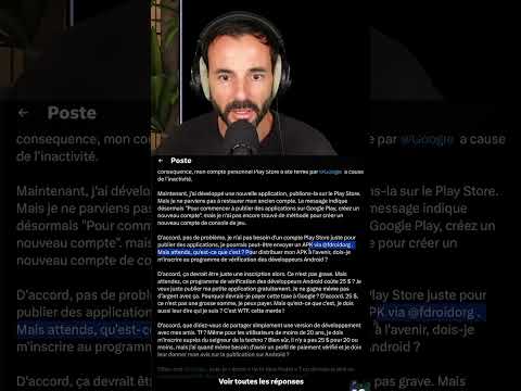 Vérification des développeurs Android : Cas concret