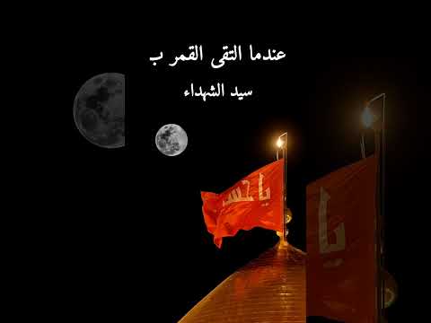 لقاء القمر بسيد الشهداء 🔥#الامام_الحسين #الامام_علي #كربلاء