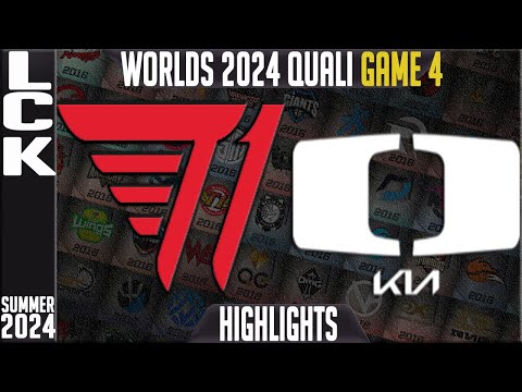 T1 vs DK Highlights Game 4 | LCK Worlds 2024 Qualifier | T1 vs Damwon KIA G4