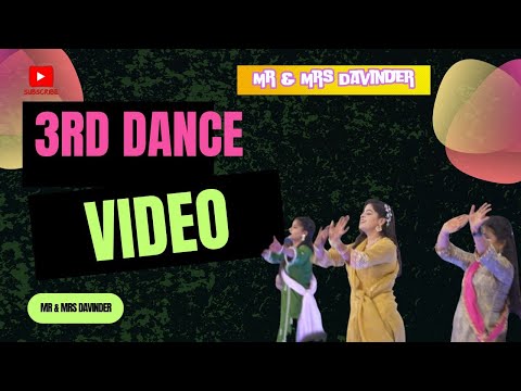 3rd Dance Video | Mr Mrs Davinder | Brother's Marriage | Dedicated Dance | Punjabi Family Vlog