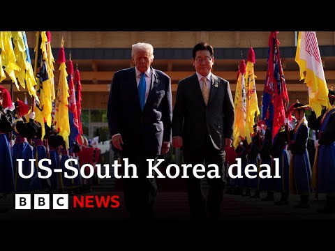 YouTube video thumbnail: US President Donald Trump Announces Trade Deal With South Korea