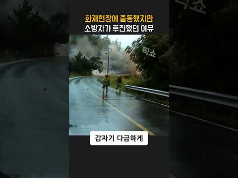 화재현장에 출동했지만 소방차가 후진했던 충격 반전 <strong>행동</strong>