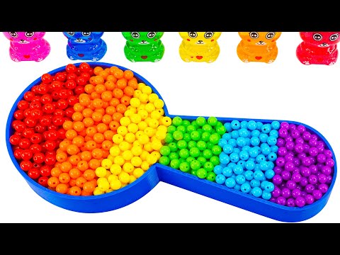 ASMR Video | How To Make Rainbow Spoon Bathtub With Mixing Beads | Satisfying Idea By Yo Yo