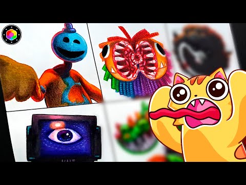 Dibujando TODO POPPY PLAYTIME 4! 😱 (DOEY, PIANOSAURUS, YARNABY, DOCTOR y...) | PlastiVerse