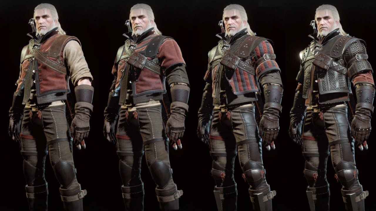 The Witcher 3 Wild Hunt - Wolf Witcher Gear Set Showcase (Normal, Enhanced, Superior, Mastercrafted)