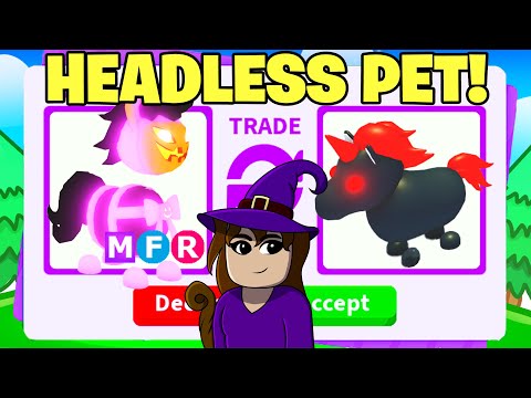 MEGA HEADLESS HORSE TRADE IN ADOPT ME UPDATE!