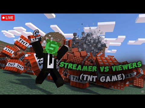 Minecraft, But It's Streamer VS Viewers... (TNT Game)