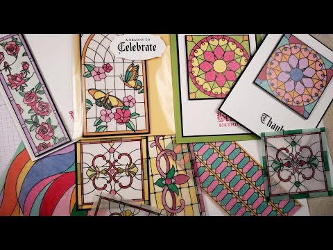 How to color the Graceful Glass Designer Series Vellum from Stampin' Up!