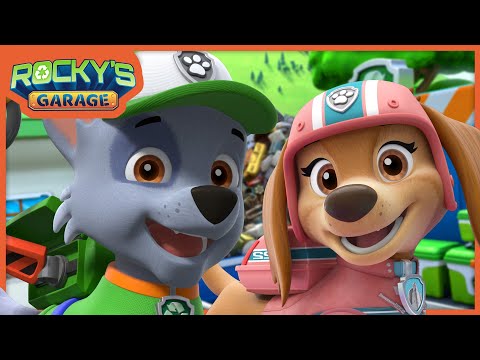 Liberty's Scooter Needs an Extra Pet Friendly Seat - Rocky's Garage - PAW Patrol Cartoons for Kids