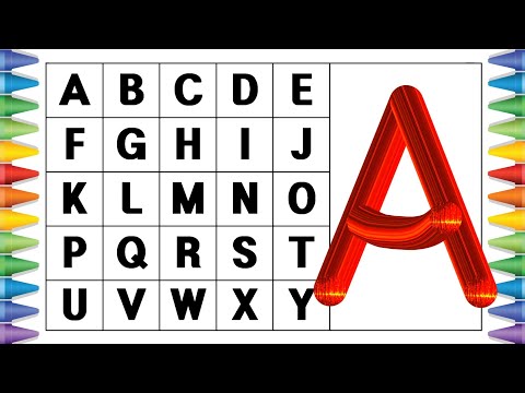 [알파벳 놀이] 유아와 어린이를 위한 ABCD 대문자 A부터 Z까지 쓰기 | Kids Alphabet A to Z | abc song | a for apple | abcd song
