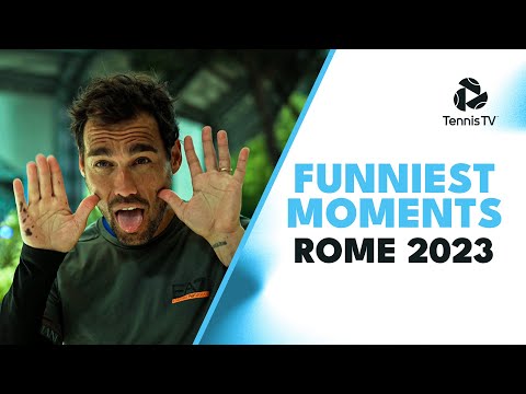 Medvedev Dancing, Underarm Serves & Rainy Trophy Ceremonies 😂 | Rome 2023 Funniest Moments