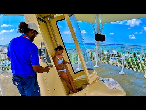 Trapdoor Drop Water Slide at Baha Mar Resort, Bahamas