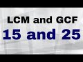 LCM and GCF Concepts Review