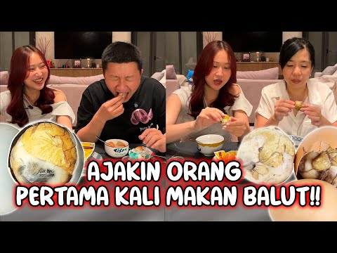 NGAJAKIN ORANG YANG BARU PERTAMA KALI MAKAN BALUT !!! HUEK HUEK GAK YA???