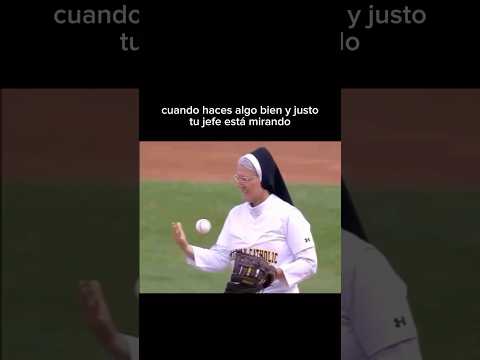 final inesperado y épico #monja #beisbol #jesus #epico #deporte