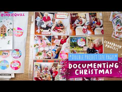 🎄❤️ ✨  Christmas Memory Keeping // DOUBLE PROJECT LIFE SCRAPBOOKING