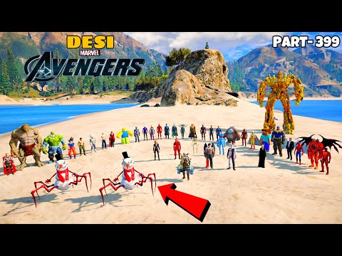 DESI Avengers and Saitama Found Hidden Frostbite King’s Secret Frozen Army with Goku in GTA 5 | #399