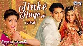 Jinke Aage Ji Jinke Pichhe Ji Lyrical | Sanam Bewafa | Salman Khan | Lata Mangeshkar | Wedding Song