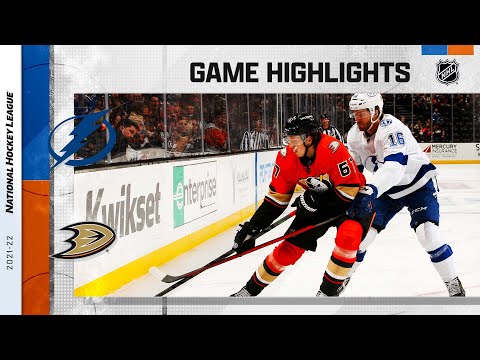Lightning @ Ducks 1/21/22 | NHL Highlights